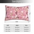 thumbnail image 2 of Cauagu Rose Flowers Print Pillow Covers with Envelope Closure,1PC Pillow Cases Decorative Pillow Case for Bed & Couch, Pillows Not Included-14"x20", 2 of 6