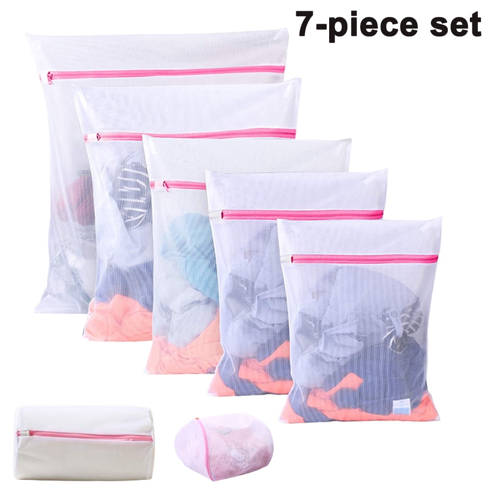 Heldig 7 Piece Set Reusable Large Mesh Laundry Bag , Delicates Bag for ...