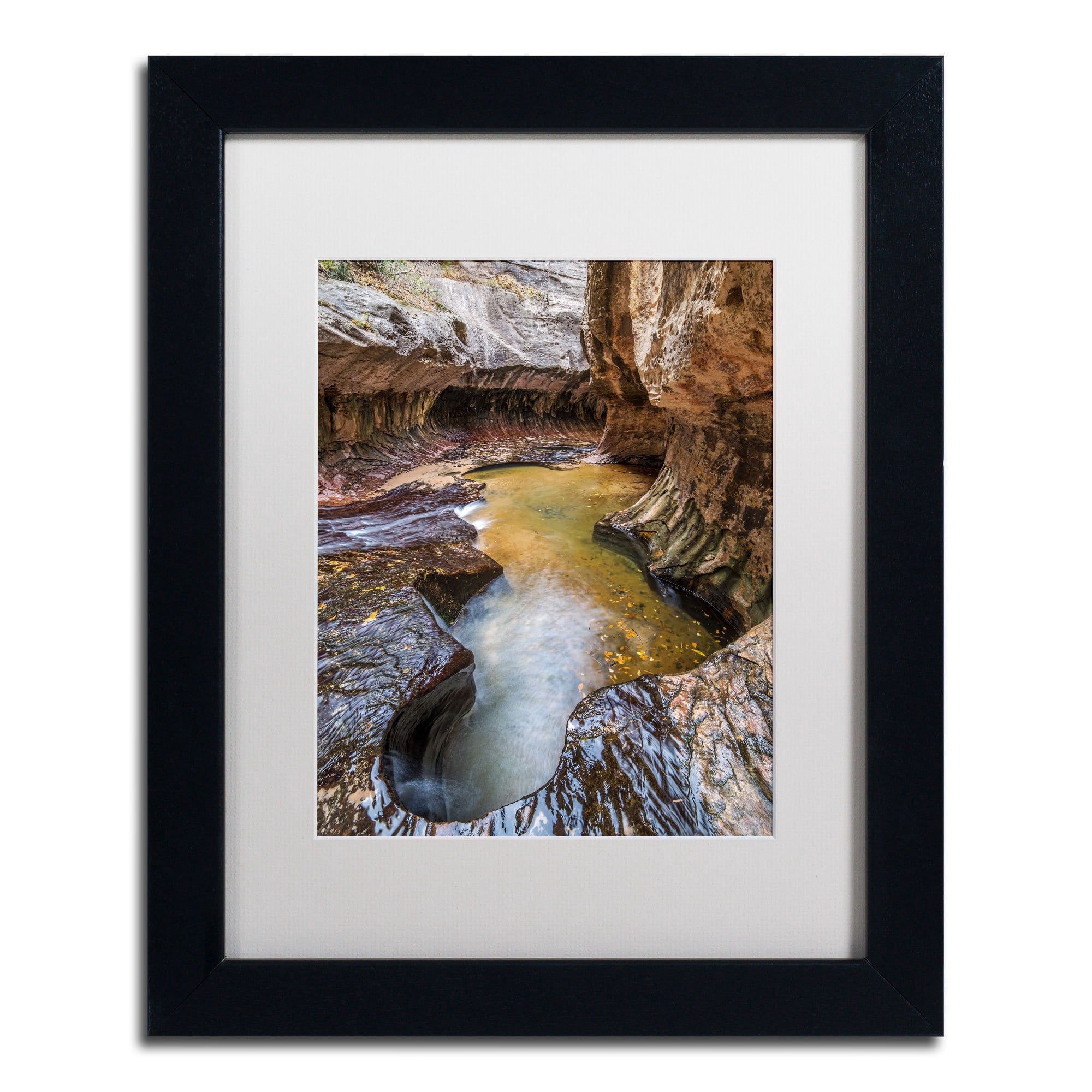Trademark Fine Art "Subway 14mm" Canvas Art by Pierre Leclerc, White Matte/Black Frame