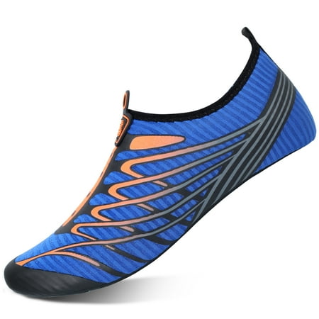 L-RUN Womens Mens Water Shoes Barefoot Quick-Dry Aqua Socks Slip-on for Swim Beach Pool