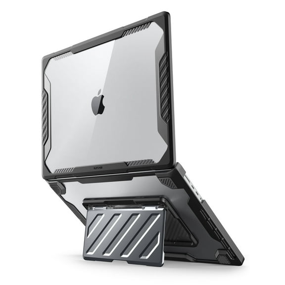 SUPCASE Unicorn Beetle Pro Case for MacBook Pro 16 Inch (2021) A2485 M1 Pro / M1 Max, [Built-in Kickstand] Hard Shell Protective Cover for MacBook Pro 16" with Touch ID (Black)
