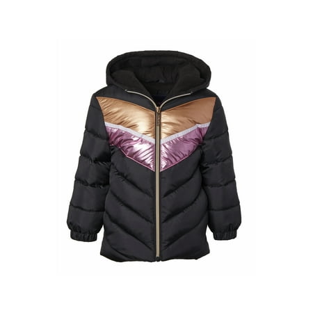 Limited Too Foil colorblock puffer jacket (big girls)