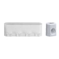 thumbnail image 2 of Portacepillos con Dispensador de Pasta Dental | Organizador de Baño de Pared Sin Taladros | Estante de Plástico para Cepillos de Dientes, Vasos y Maquinillas de Afeitar | Fácil Instalación Adhesiva., 2 of 6