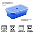 thumbnail image 3 of Silicone Collapsible Food Storage Containers with Lids Foldable Silicone Lunch Box Bento Lunch Box for Kitchen Freezer BPA free YH-644643632634-Pink 1, 3 of 6
