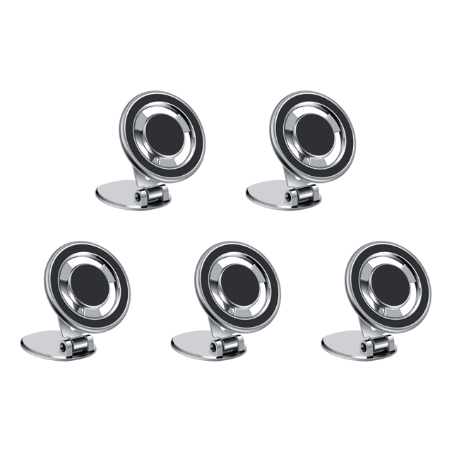 Soporte magnético para teléfono móvil con soporte para salpicadero de coche para iPhone 14 13 12 (plateado)