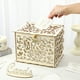thumbnail image 3 of FELTECHELECTR Caja de madera para bodas, ideal para guardar flores, ideal para bodas, fiestas y reuniones (una llave, 12 anillas de goma, tamaño pequeño), 3 of 6