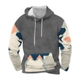 thumbnail image 1 of Sudadera con capucha para hombre, moderna, con cordón ajustable y bolsillo, estampada, deportiva y de ocio, sudadera con capucha, blusa de poliéster para hombre, 1 of 4