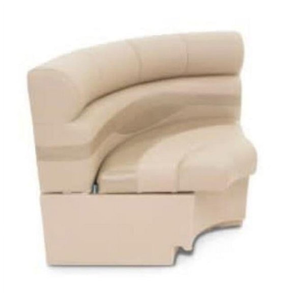 Taylor Made 433064 32 x 32 in. LCI 30 in. Radius Corner Pontoon Seat, Beige