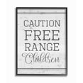 thumbnail image 2 of Stupell Caution Free Range Children Framed Giclee Texture Art 16 x 20, 2 of 4