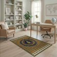 thumbnail image 2 of ODIKA Music Cd Circle Round Note Treble Clef Acoustic Guitar Piano Motif for Home Office, Gaming Room, Under Desk, Non-Slip Chair-Friendly, 2 of 7