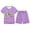 Purple, variant on Girls 2 Piece Outfits Size 6/7 Easter Holiday Printed Short Sleeve T-Shirt and Shorts Pajama Set for Kids Girls and Boys,11-12 Years