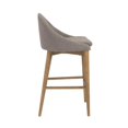 thumbnail image 2 of Eurostyle Baruch 26" Upholstered Counter Stool in Gray and Walnut, 2 of 6
