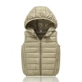 thumbnail image 3 of Generic Kids Boys Girls Puffer Vest Sleeveless Hooded Winter Quilted Jacket Outerwear Kids Light Zip Up Down Coat Soft Warm Waistcoat, 3 of 3