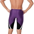 thumbnail image 2 of Speedo Men's Edge Splice Jammer Swimsuit (Black/Purple, 28), 2 of 3