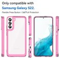 thumbnail image 3 of for Samsung Galaxy S22 Simple Fashion Case, Shockproof Drop Protection Clear Case, Durable PMMA + TPU, Anti-Fingerprints Technology Full Protection Case for Samsung Galaxy S22 (6.1 inch),Rose, 3 of 8