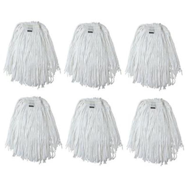 EmscoGroup 6502-6 No. 24, 4-Ply Cotton Mop Head With Cut-Ends, 19 oz. by EmscoGroup