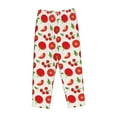 thumbnail image 4 of Goofa Fresh Red Tomato Printed Soft Pajama Pants for Women, Wide Leg Comfy Casual Lounge Yoga Pants-Large, 4 of 9