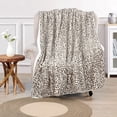 thumbnail image 5 of Faux Fur Shar Pei Throw Blanket, Fluffy Cozy Snow Leopard Throw for Couch Living Room Bedroom Home Décor, Snow Leopard 50\, 5 of 7