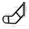 thumbnail image 6 of 25" U-Shaped Handrails Railing for Steps Wall Mount Step Safety Grab Bars 2pcs, 6 of 21