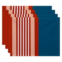 Simply Daisy 18" x 14" Beach Shack Stripe Print Placemat, Set of 4