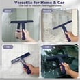 thumbnail image 5 of OVINESY 10" Shower Squeegee for Glass Doors, Streak-Free Silicone Blade, Ergonomic Handle, Built-In Hook, Squeegee for Shower Glass, Bathroom, Tile Walls, Mirrors, Windows, Car Windshields, Blue, 5 of 9