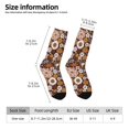 thumbnail image 2 of Fotbe Sunflowers Pattern Long Socks for Men & Women – Breathable & Stretchy Compression Socks, Ideal for Running, Travel, and Everyday Wear Size 5-11, 2 of 6