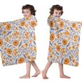 thumbnail image 4 of Pioneer Flower Floral Print Pattern Hooded Bath Towel，50"x30" for Ages 3 To 12 Kids, Quick Dry Lightweight Soft Microfiber Hood Beach Towel Cover Up for Kids, 4 of 7