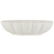 Mainstays Scalloped White Decorative Tabletop Bowl