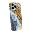thumbnail image 3 of KIQ iPhone 13 Pro Max Case, Womens Fashion Slim Cell Phone Case Protective Cover (Watercolor Gold Grey), 3 of 6