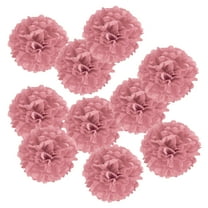 Uxcell 8" Tissue Pom Poms Paper Flowers Ball Wedding Party Decoration, Grey Pink 10 Pack