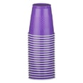 thumbnail image 3 of JAM Paper Plastic Party Cups, Purple, 12oz, 200/Pack, 3 of 4
