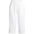 thumbnail image 3 of Lands' End Women's Petite Sport Knit High Rise Elastic Waist Capri Pants, 3 of 4