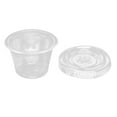 thumbnail image 3 of Portion Cups with Lids (1 2 3 4 Ounces, 100 Pack) | Disposable Plastic Cups for Meal Prep, Portion Control, Salad Dressing, & Medicine | Small Plastic Condiment Container, 3 of 7