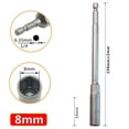 thumbnail image 1 of MYG 1PC 150mm Hexagon Nut Driver Drill Bit Adapter Socket Wrench Extension Sleeve, 1 of 8