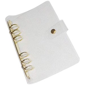 Binder Notebook Shell Binder Cover Scrapbook PVC Couverture Couverture de bouteille de planificateur rechargeable A5
