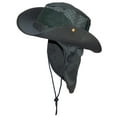thumbnail image 4 of Tropic Hats Summer Wide Brim Mesh Safari/Outback W/Neck Flap & Snap Up Sides - Hunter L, 4 of 5