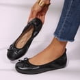 thumbnail image 7 of Rexoro Women Ballet Flats Elastic Round Toe Bow Foldable Dance Shoes Comfort Casual, 7 of 7