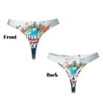 thumbnail image 3 of Fotbe Travel Around The World Tanga Sin Costuras para Mujer con Estampado – Panties Invisibles, Transpirables y Cómodos para Uso Diario-XX-Large, 3 of 6