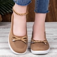 thumbnail image 5 of YHAJDS Fashion Shoes for Women Plus Size Solid Color Knit Mesh Breathable Daily Walking Loafers Flats, 5 of 10