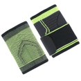 thumbnail image 3 of Wrist Compression Straps 1 Pair Protective Support Wrist Wrap For Athletes Weightlifting Sports 12.5x8.8cm Green Nylon, 3 of 3
