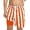 shorts 2#Orange, variant on Boy Shorts Elastic Waist UPF 50+ Two Tone Striped Print Baggy Beach Shorts with Mesh Pockets for Toddler Kids Youth Summer,Pink