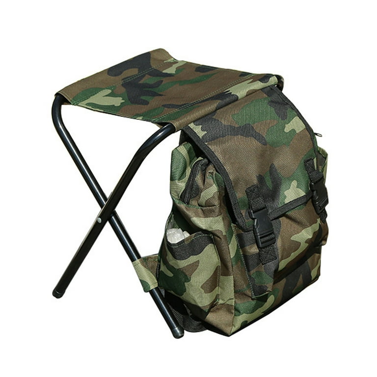 Nebublu 2 in 1 Folding Chair Portable Backpack Stool Collapsible