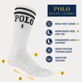 thumbnail image 2 of Polo Ralph Lauren Men's Athletic Performance Cotton Crew Socks-6 Pair Pack-Breathable Mesh & Sport Moisture Wicking, Double Bar Polo, 6-12.5, 2 of 3