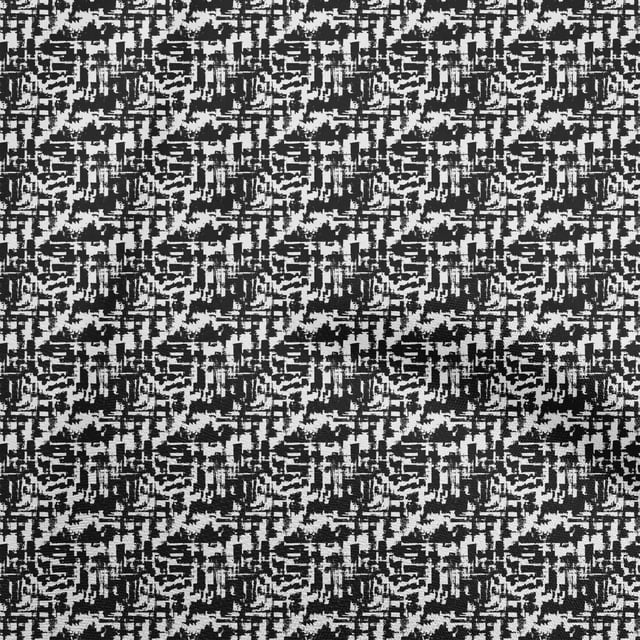 oneOone Georgette Viscose Black Fabric Abstracts Sewing Craft Projects Fabric Prints By Yard 42 Inch Wide
