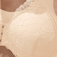 thumbnail image 7 of Gymayou 3 Pack Women Front Closure Wireless Lace Bra hin Breathable Full Coverage Beauty Back Bralette Wide Comfort Strap No Underwire Everyday Lingerie Red 3XL, 7 of 7