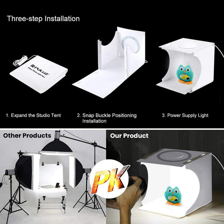 Portable Photo Studio Light Box with Lights for