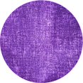 thumbnail image 1 of Ahgly Tapis Rond Lavable en Machine Intérieur Transitionnel Violet Cramoisi, 3 Pieds Rond, 1 of 7
