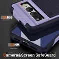 thumbnail image 3 of ELEHOLD Heavy Duty Rugged Case for Google Pixel 7,Hybrid PC +TPU Full Body Protective Shockproof Anti-Scratch Non-Slip Case for Google Pixel 7,BPurple, 3 of 7