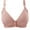 Pink, variant on YUGYXL Plus Size Print Bras for Women Adjustable Bra No Rims Front Closure Daily Bras Back Smoothing Underwear Beige 38