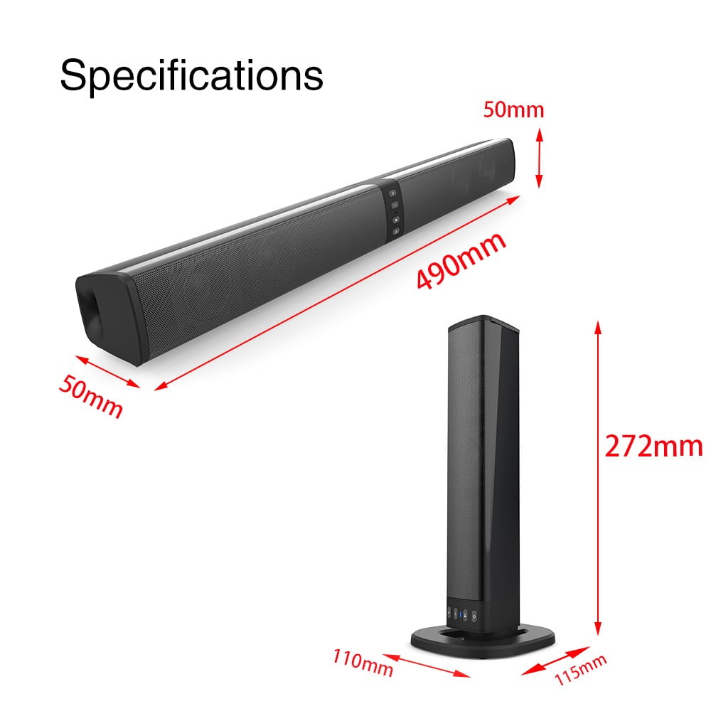 Jcarpart Home Theater Systems, Plastic Black, 5.51 lbs